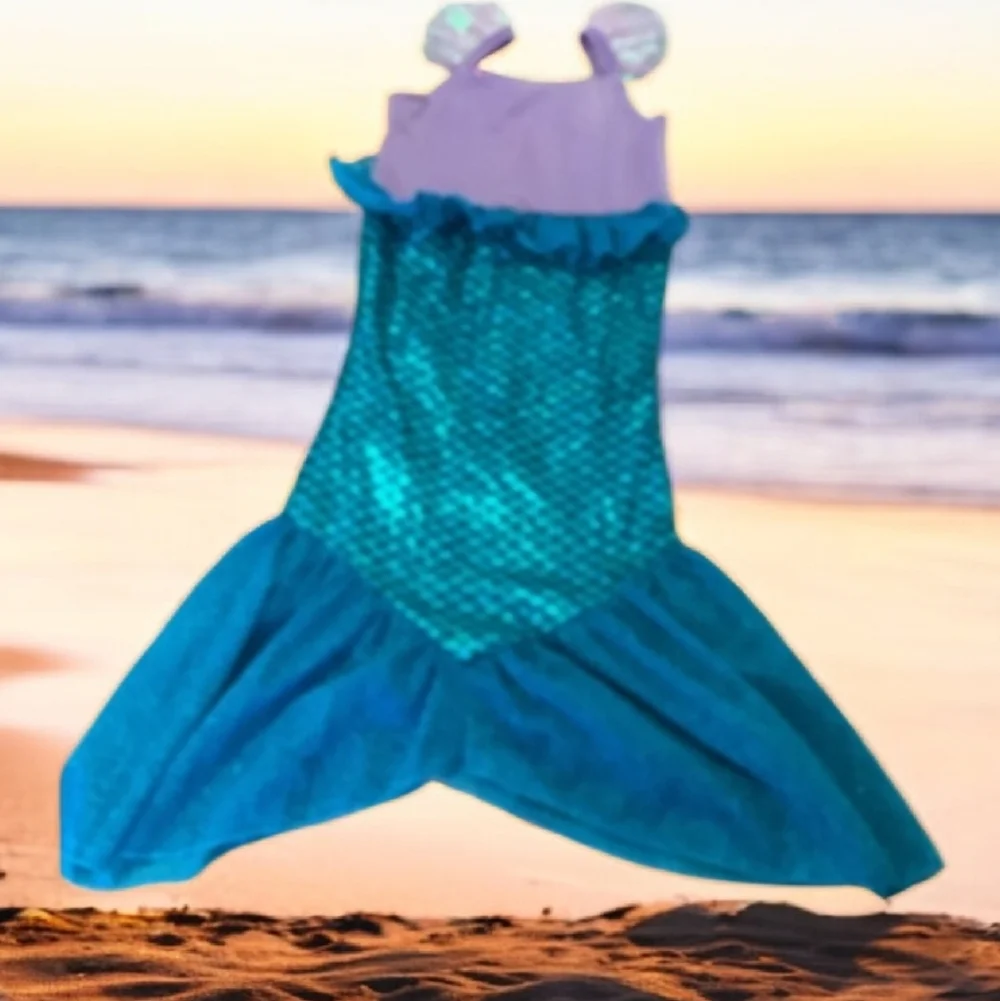 Mermaid 🧜‍♀️ Halloween costume BLFUELYMOST size Med 7/8 blue purple cute